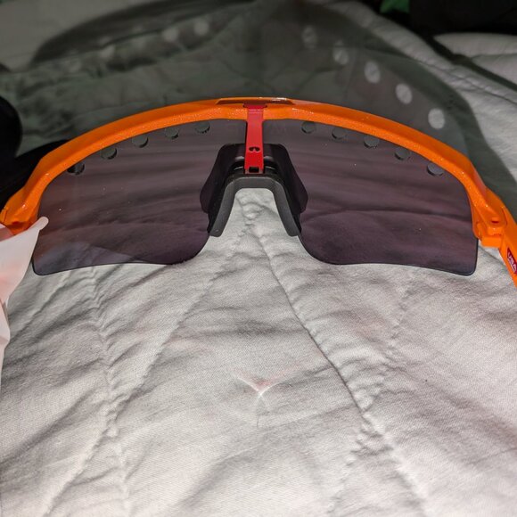 NEW Oakley SUTRO LITE SWEEP MVDP Orange Sparkle PRIZM Road Lens Sunglass NWT - Picture 9 of 9